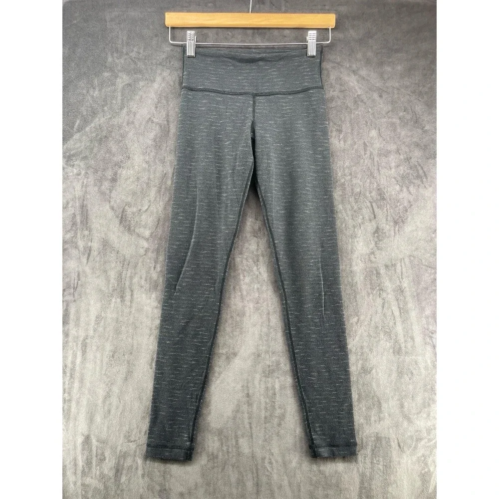 Lululemon Align Leggings Women's Size 4‎ Gray Heathered High Rise Yoga Pants